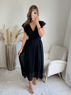 Robe longue noire - Zoé
