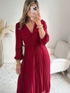 Robe longue bordeaux - Angèle