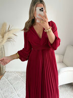 Robe longue bordeaux - Angèle