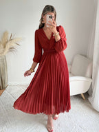 Robe longue terracotta - Angèle