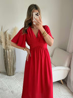 Robe longue rouge - Sandra