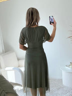 Robe en tulle kaki - Léna 