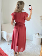 Robe longue rose foncé - Zoé