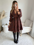 Robe midi brodée - Maja