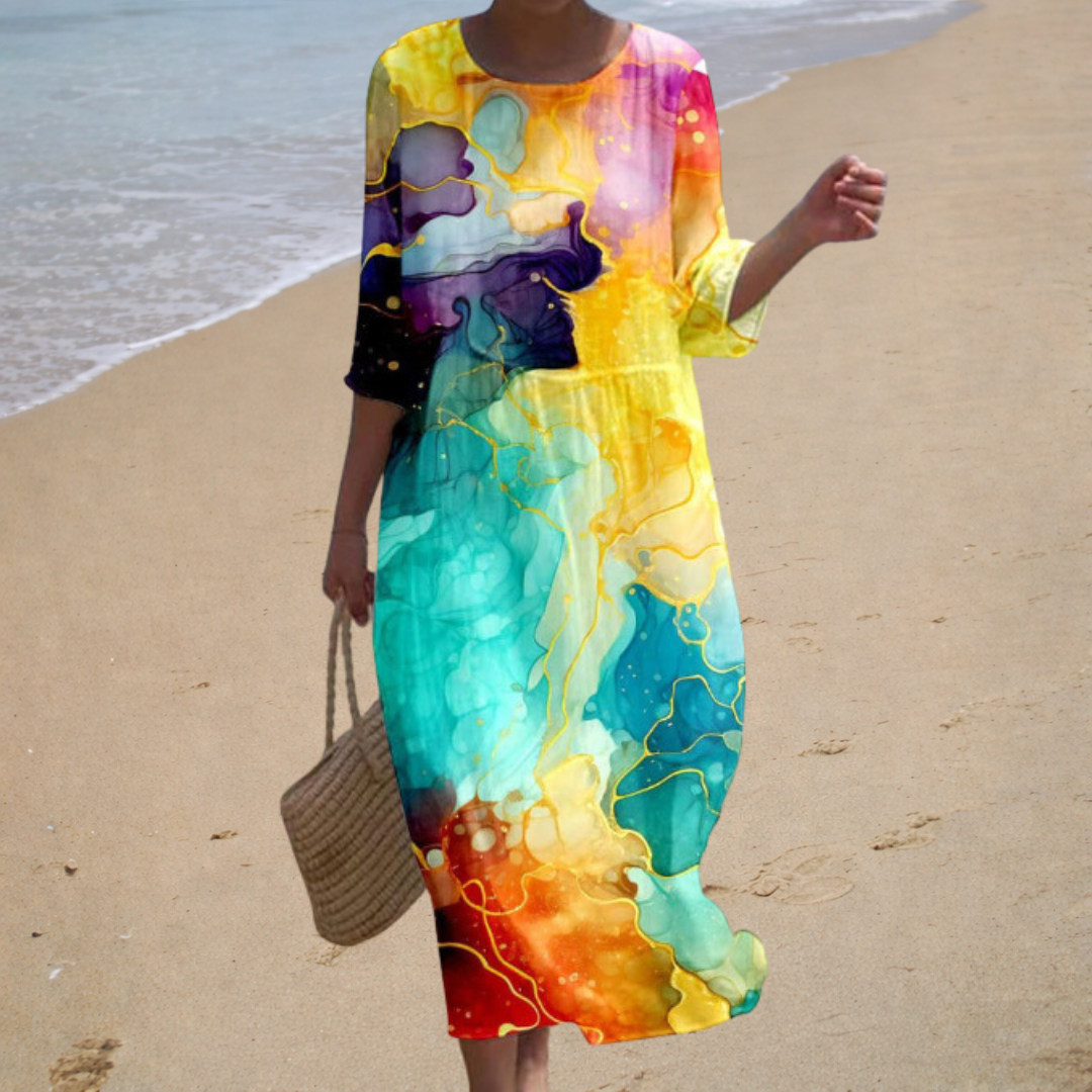 Robe longue fluide chic et confortable