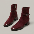 Romany | Bottines Élégantes en Éco-Suédine à Talon Moyen