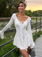 Claire | Robe Mini d'Été Volante Tendance Élégante
