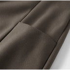 Manteau Long Femme Élégant à Col Montant