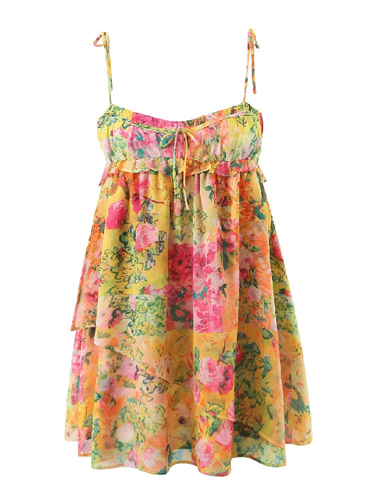 Juliette | Robe Mini d'Été Florale Tendance Élégante