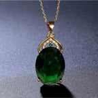 Sophisticated Crystal and Opal Pendant Necklace