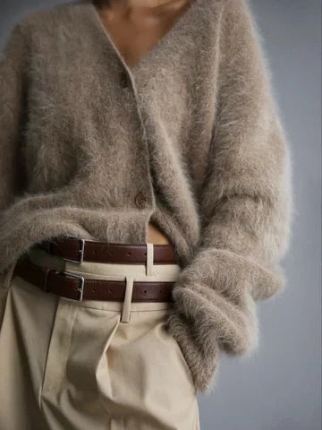 Gabrielle - Cardigan Cachemire Élégant Confortable Femme