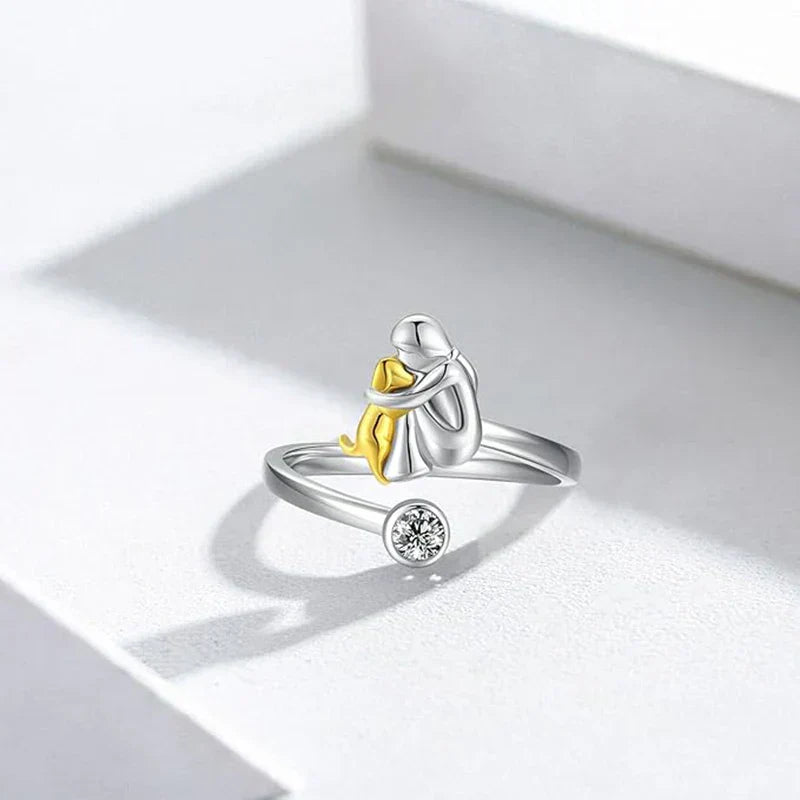 Rose™ – Bague icône chien