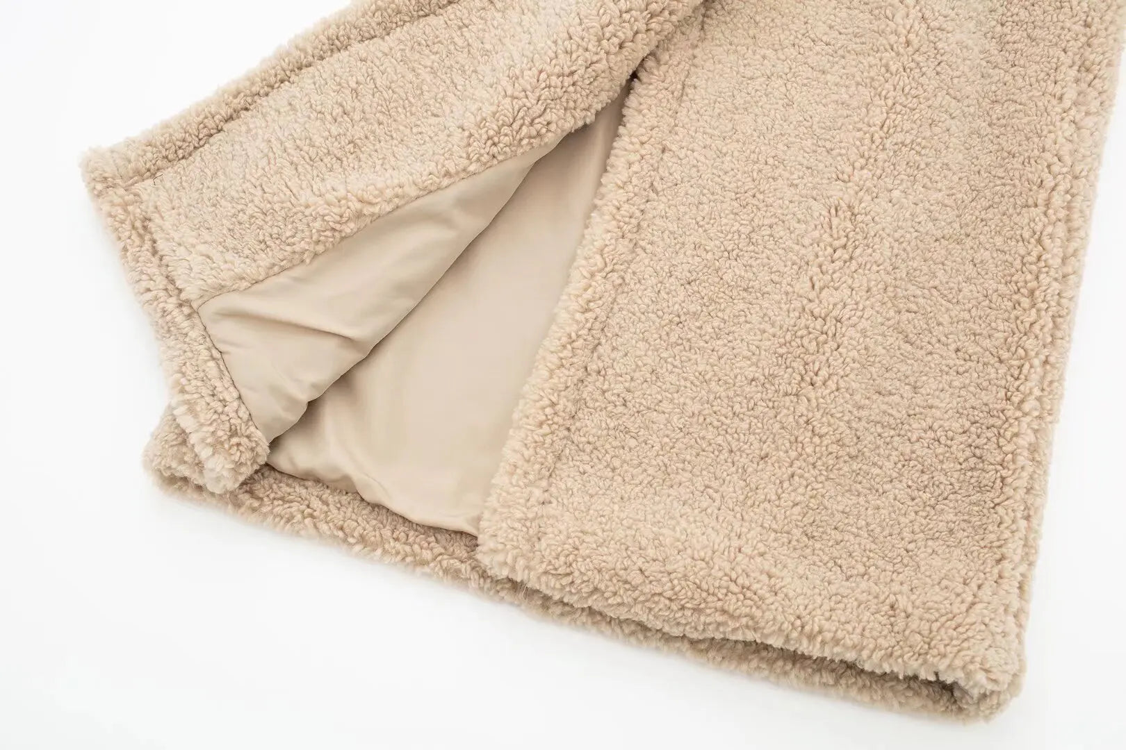 Manteau Long Femme en Fausse Laine