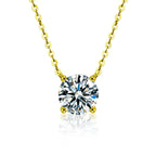Gold-Plated Zircon Necklace