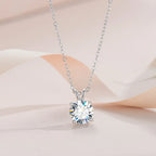 Exclusive Moissanite Diamond Necklace in Sterling Silver