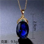 Sophisticated Crystal and Opal Pendant Necklace