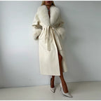 Manteau Long White Fur Chic™