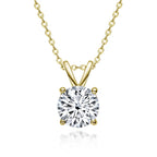 Exclusive Moissanite Diamond Necklace in Sterling Silver