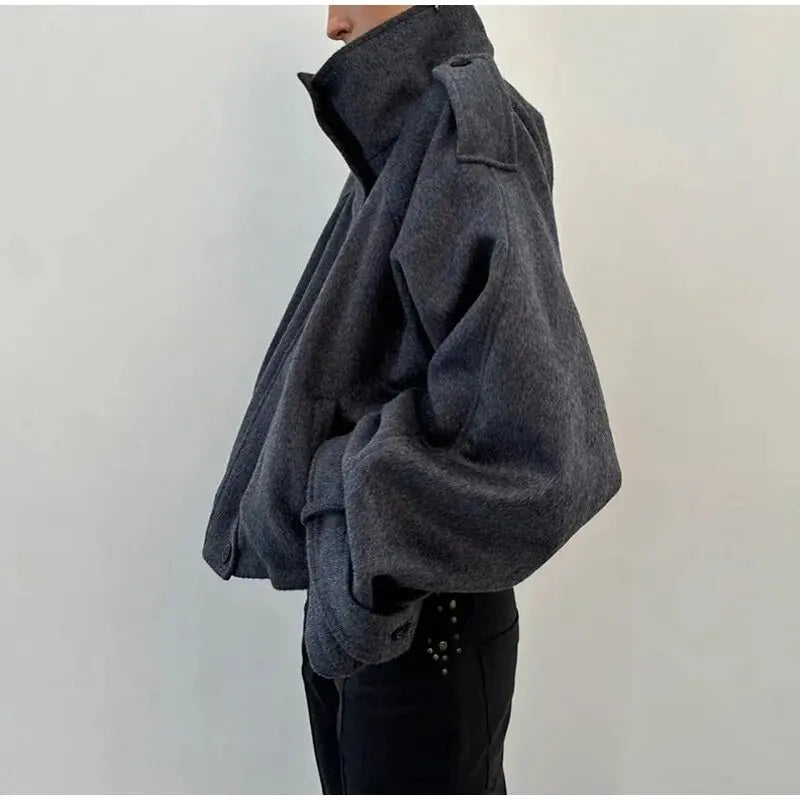 Veste Courte à Col Montant Urban Chic