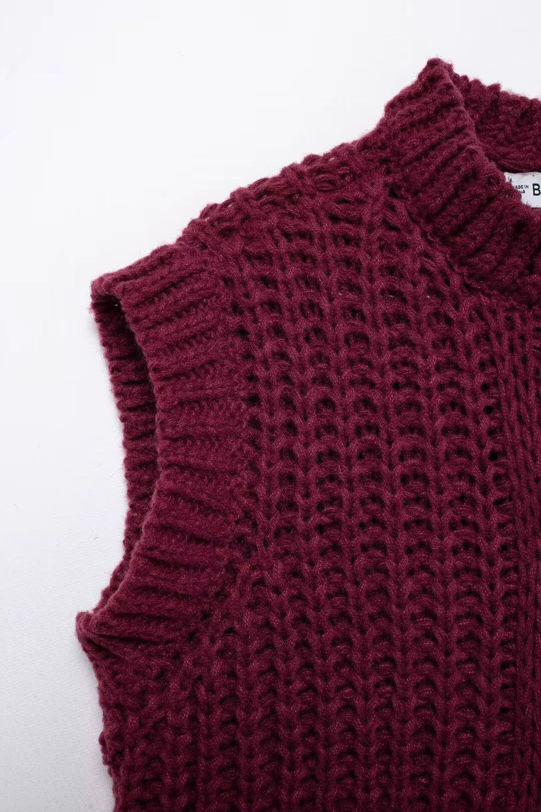 Gilet Maille Épaisse Boutonné