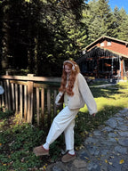 Veste Réversible Fausse Fourrure & Effet Suédine