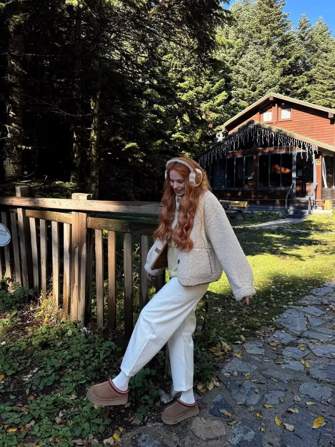 Veste Réversible Fausse Fourrure & Effet Suédine