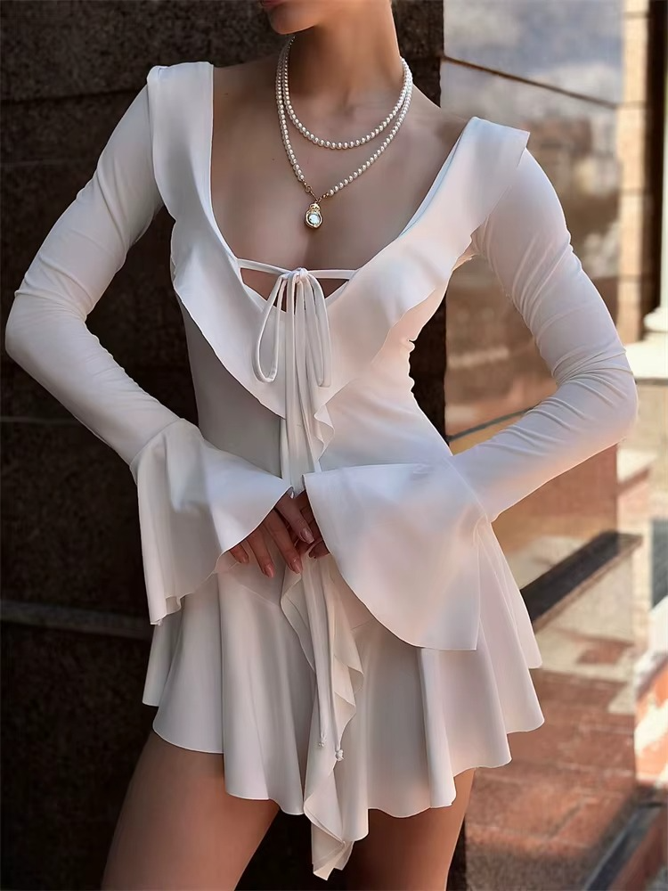 Claire | Robe Mini d'Été Volante Tendance Élégante