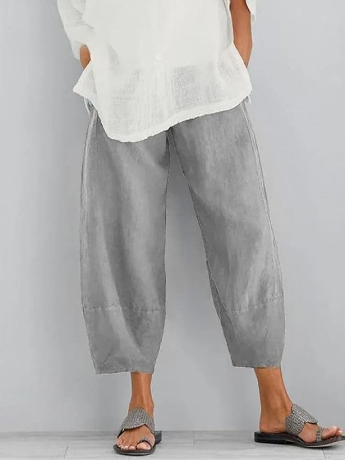 Claudine - Pantalon léger en lin femme