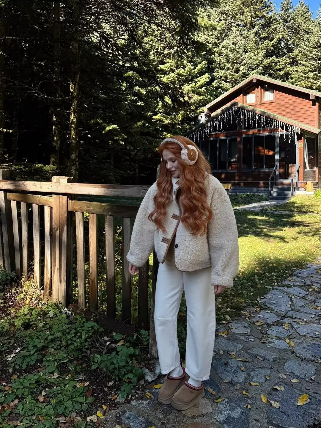 Veste Réversible Fausse Fourrure & Effet Suédine