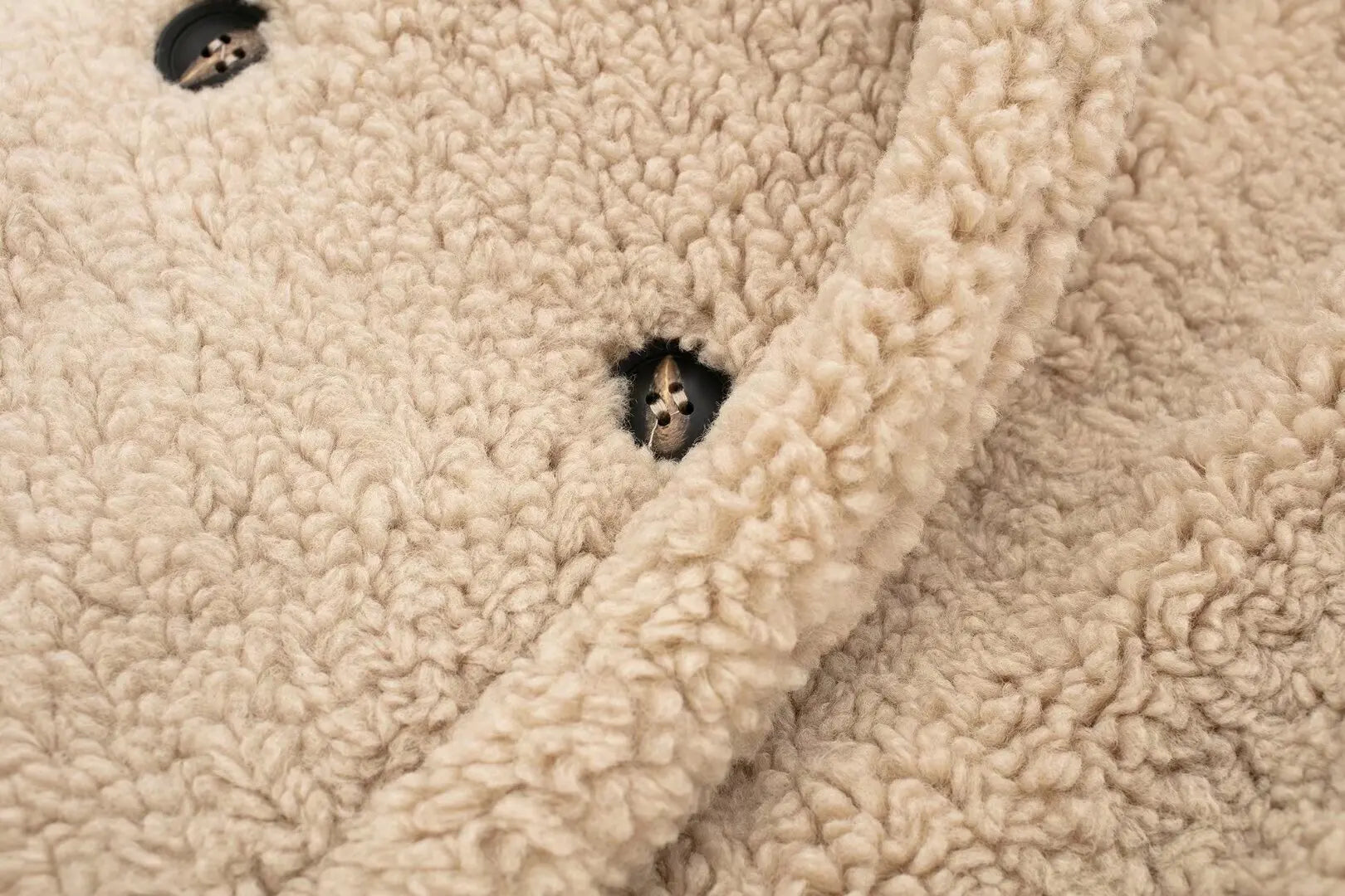 Manteau Long Femme en Fausse Laine