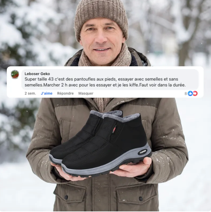 OrthoHiver - Chaussures de marche d'hiver à confort orthopédique