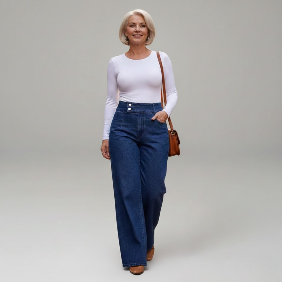 Adèle™ — Jean taille haute qui affine délicatement la silhouette