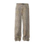 Jean Vintage Imprimé Léopard Tendance Printemps