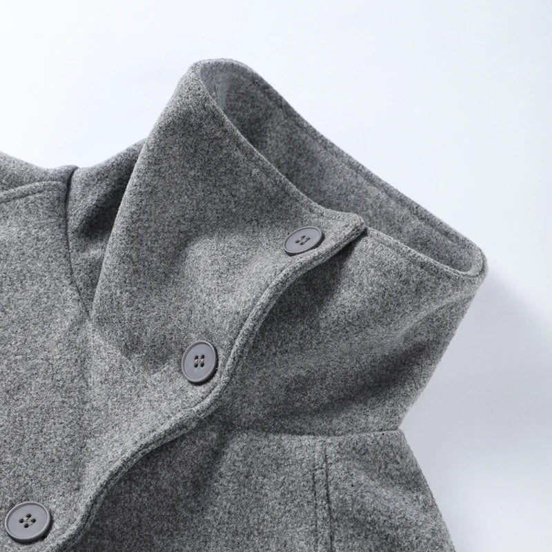 Manteau Long Femme Laine Ceinture Coat
