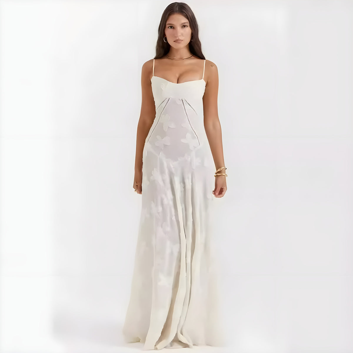 Annabelle | Robe Maxi en Dentelle Tendance Élégant