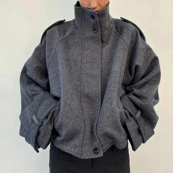 Veste Courte à Col Montant Urban Chic