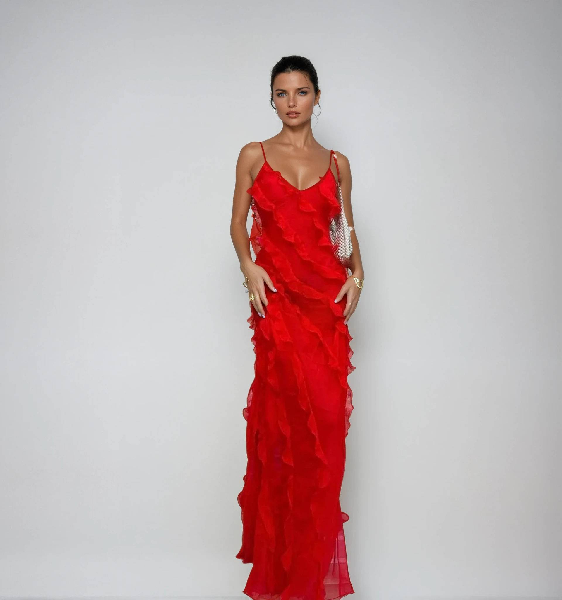 Claire | Robe de Soirée Maxi Romantique Tendance Élegante