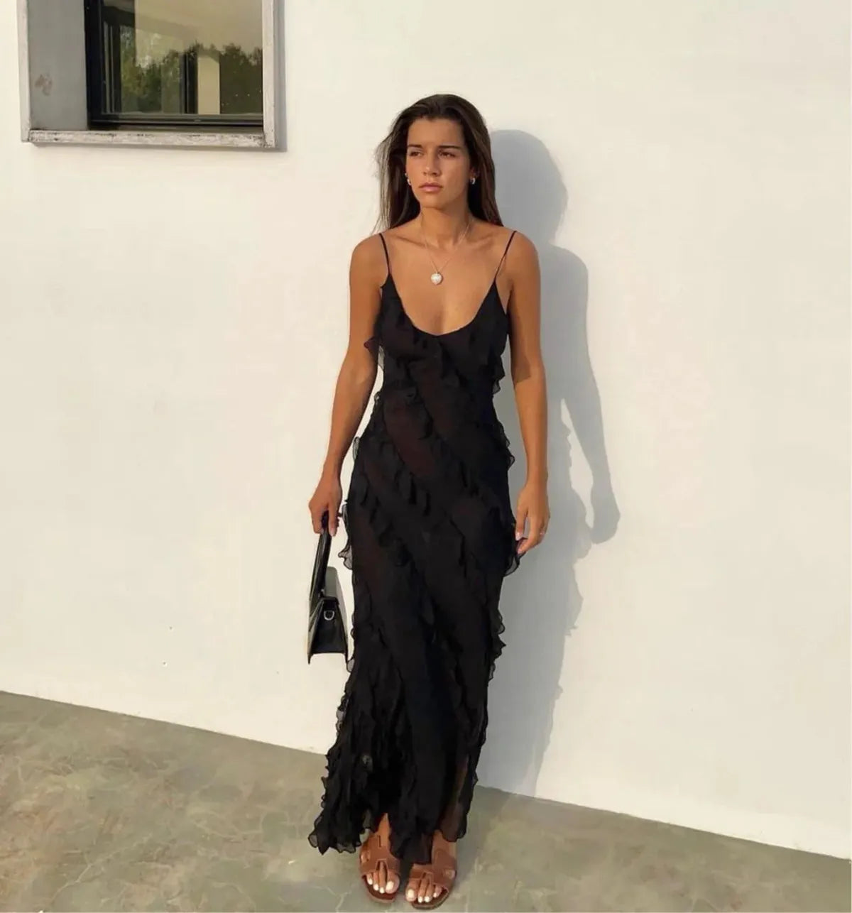 Claire | Robe de Soirée Maxi Romantique Tendance Élegante