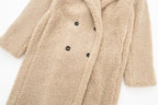 Manteau Long Femme en Fausse Laine