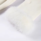 Manteau Long White Fur Chic™