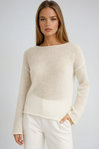 Camille | Pull en Maille Texturée Tendance Élégant