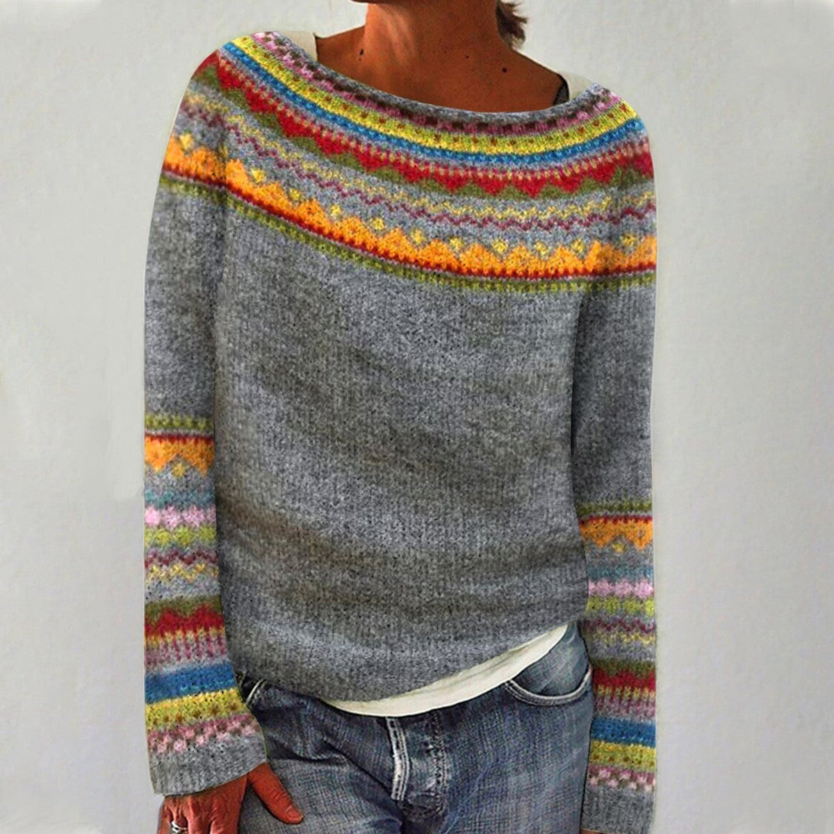 Camille | Pull Tricoté Rétro Tendance Printanier