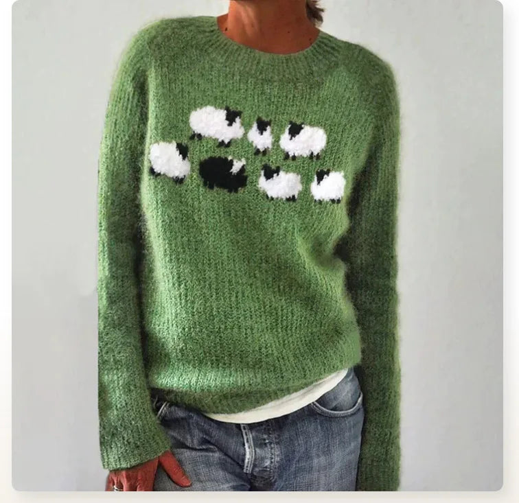 Camille | Pull Tricoté Rétro Tendance Printanier