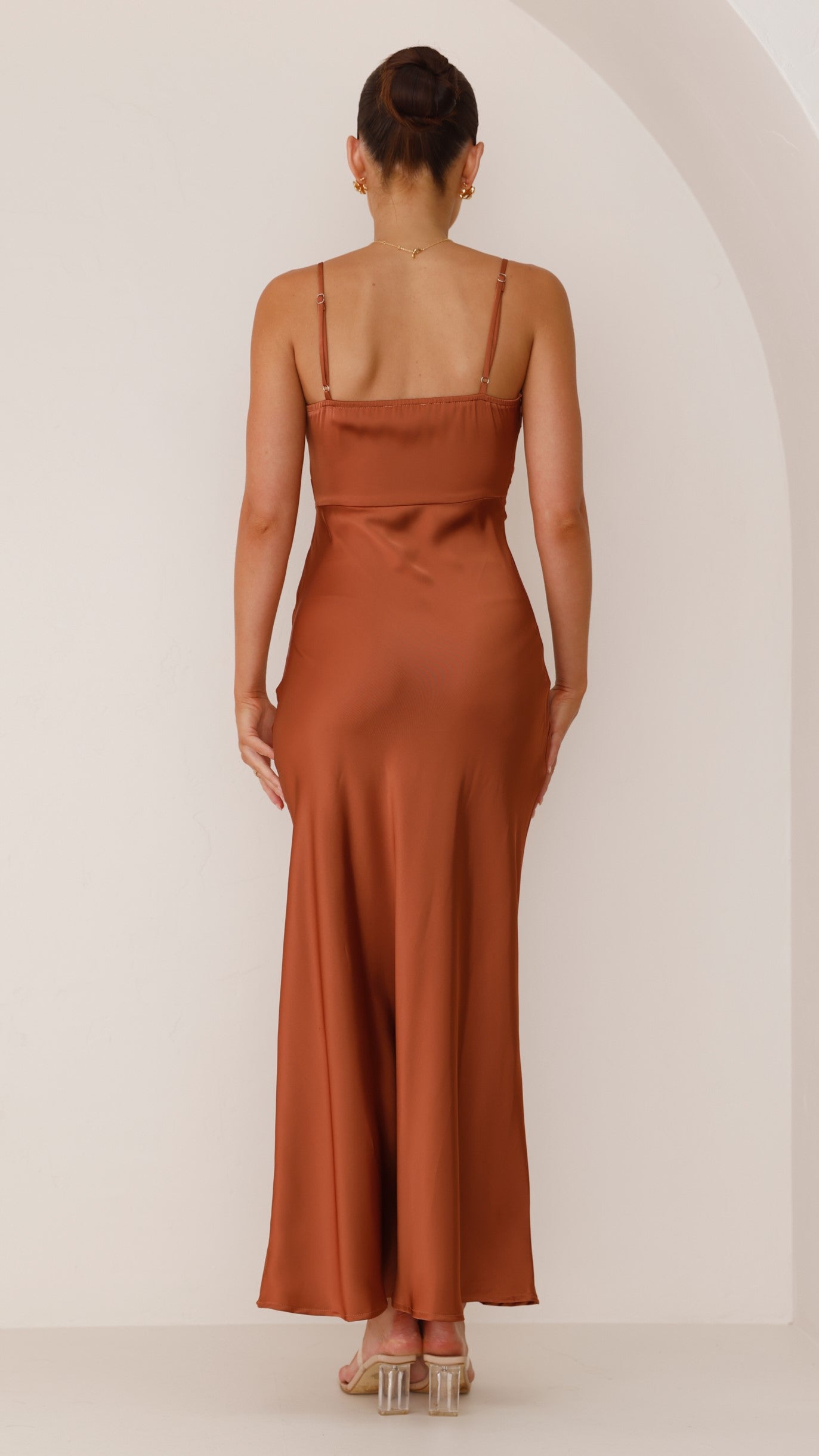 Chloé | Robe Maxi Satin Simple Tendance Élégante