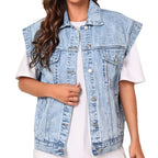 Emma | Gilet en Jean Oversized Tendance Effortless