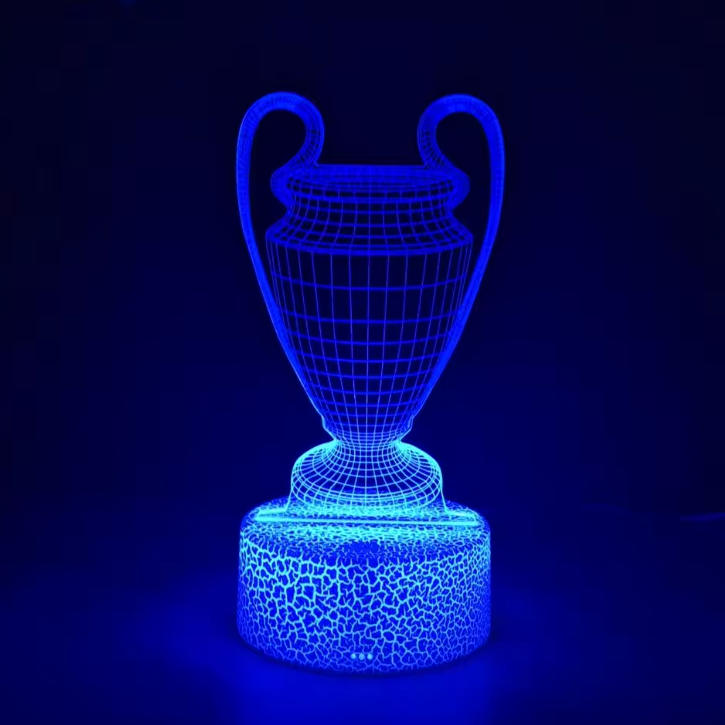 Foot Lampe LED 3D Illusion - Veilleuse - 16 Couleurs