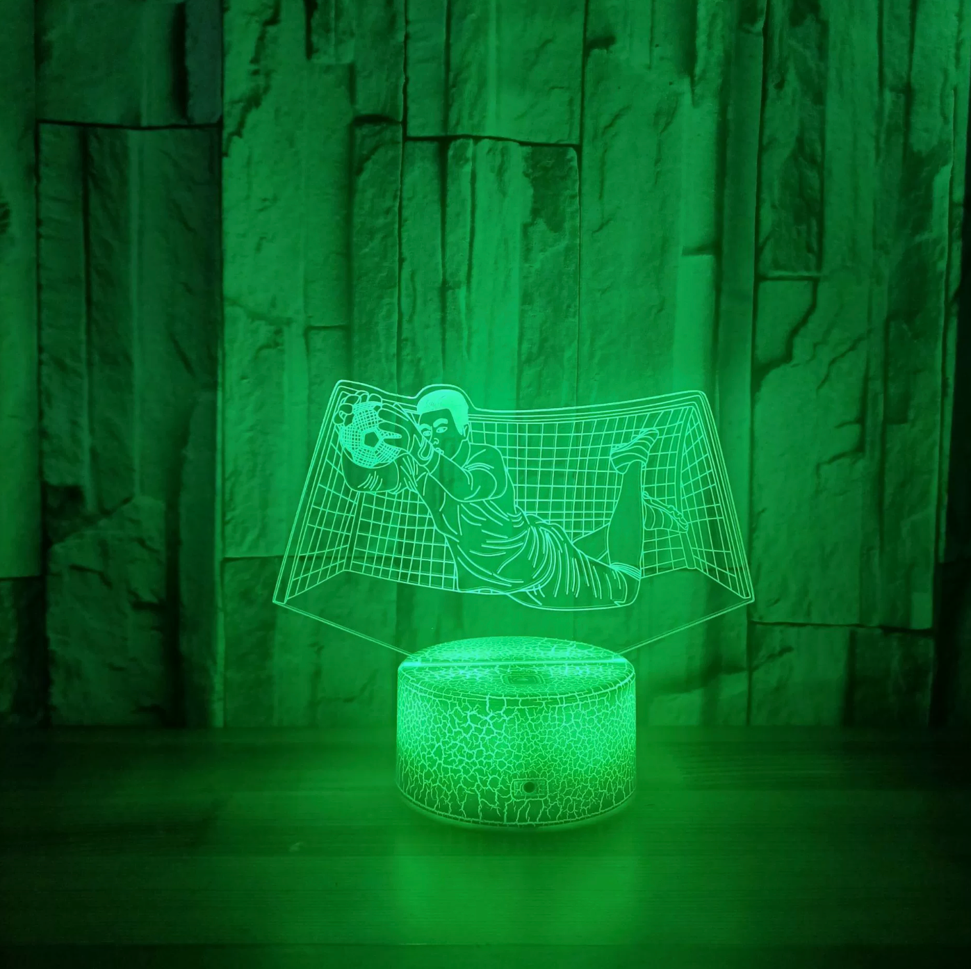 Foot Lampe LED 3D Illusion - Veilleuse - avec Télécommande