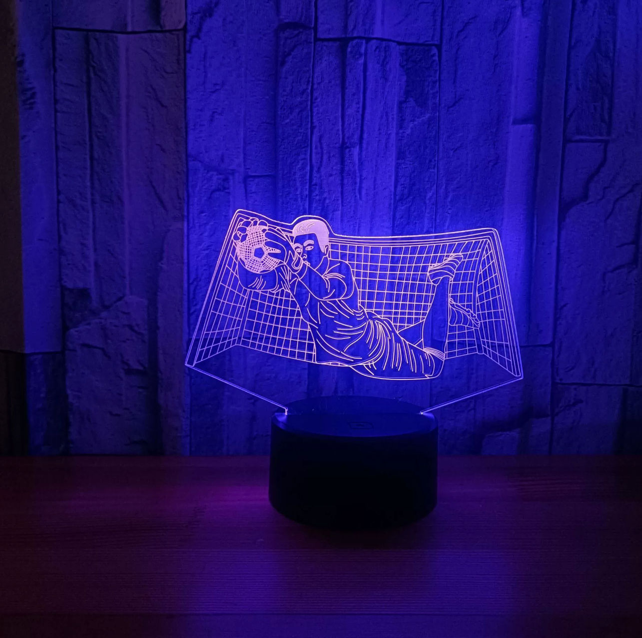 Foot Lampe LED 3D Illusion - Veilleuse - avec Télécommande