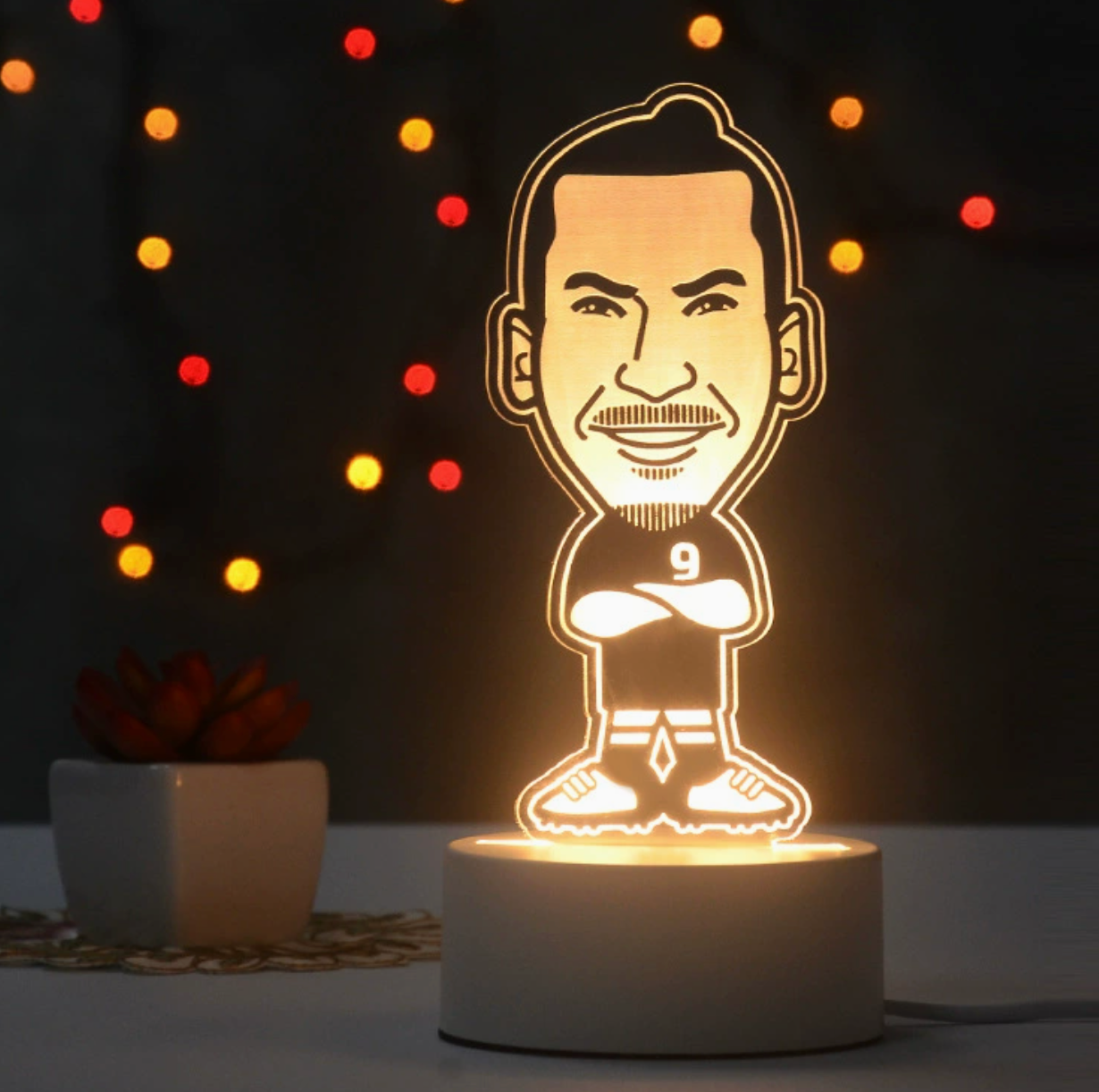Foot Lampe LED 3D Illusion - Veilleuse - Design