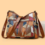 Marbella™ | Sac en cuir patchwork bohème